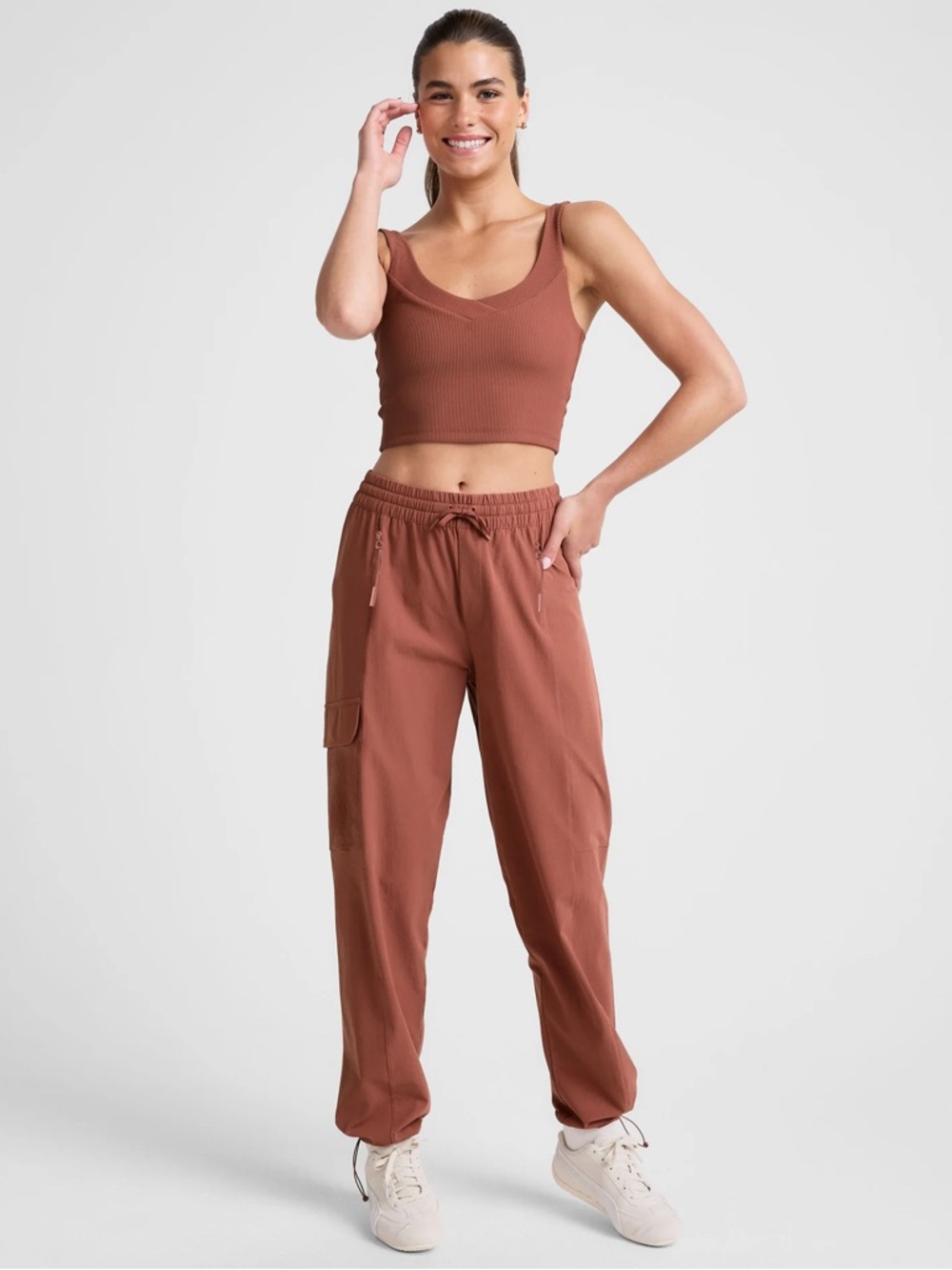 Beyond Yoga Women's Rust Track Joggers